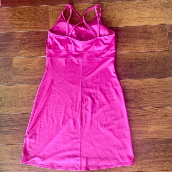 Gaiam Studio to Street Shine Racerback Dress pink size small - Picture 5 of 8